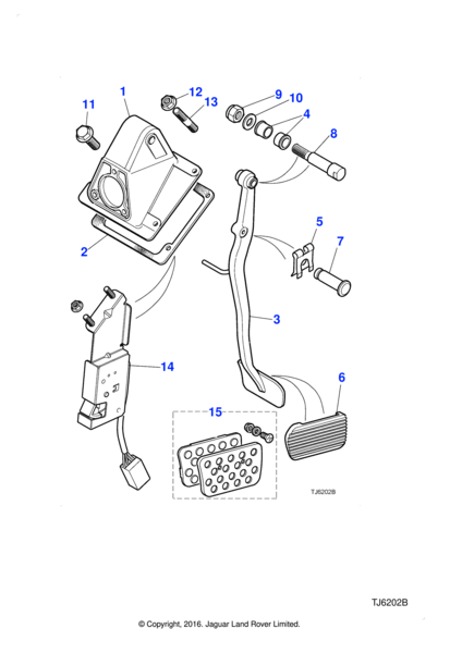 LJB6420BB - Jaguar Brake pedal switch | Jaguar Land Rover Classic 