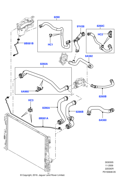 LR000941 - Land Rover Hose