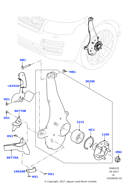 LR081538 - Land Rover Hub - Wheel | Jaguar Land Rover Classic Parts