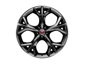 Alloy Wheel - 20" Style 5040, 5 split-spoke, Metallic Black, Rear, Pre 21MY