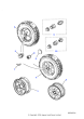 13H8329L - Land Rover Weight-balance-clip on road wheels