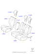 LR017387 - Land Rover Cover - Seat Back