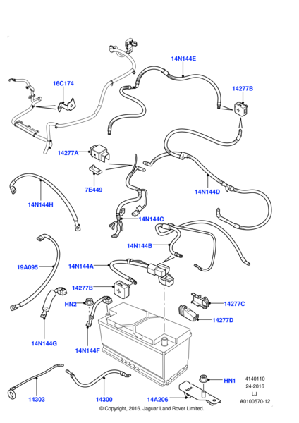 YTB000060 - Land Rover Cable