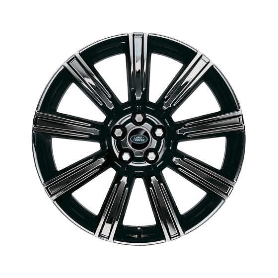 Alloy Wheel - 20" Style 9001, 9 spoke, Forged, Gloss Black