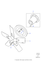 613087 - Land Rover Fan assembly-cooling