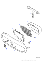 C2C36778XXX - Jaguar Radiator grille surround