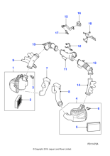 C2P12413 - Jaguar T-piece tube