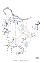 J9C23069 - Jaguar Fuel filter mounting bracket