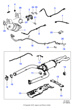 C2Z11766 - Jaguar Front pipe and particulate filter