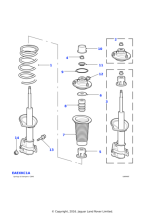 RPM000020 - Land Rover Damper assembly rear