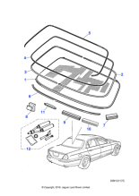 C2C22312 - Jaguar Backlight glass seal