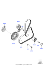 LR022091 - Land Rover Pulley - Crankshaft