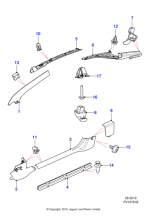 C2P15014AMN - Jaguar Side moulding