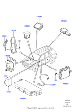 LR023129 - Land Rover Receiver - Radio Remote Control