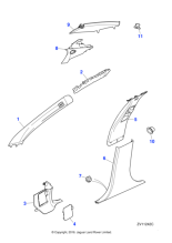 C2Z11612LHJ - Jaguar B/C-post finisher