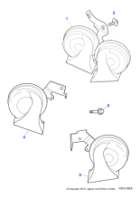 C2C39510 - Jaguar High tone horn