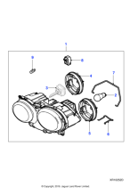 C2C22622 - Jaguar Headlamp