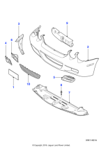 C2C36637XXX - Jaguar Bumper cover