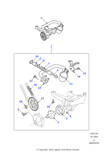 1703947 - Land Rover Gasket-cylinder block oil pump