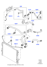 LR001311 - Land Rover Hose - Water By-Pass