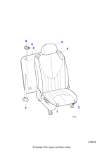 XR815167SDZ - Jaguar Headrest