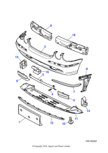 C2C18530 - Jaguar Bumper support