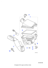 C2D42988 - Jaguar Aircleaner mounting bracket