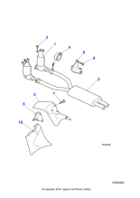 NNG6757AA - Jaguar Exhaust silencer