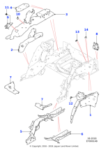 T2H35815 - Jaguar Bumper mounting reinforcement