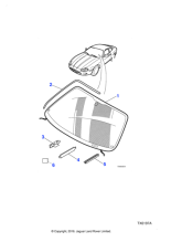 GJA8850ABDXX - Jaguar Windscreen finisher