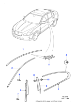 C2Z18487 - Jaguar Door moulding