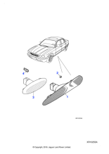 C2C2046 - Jaguar Direction indicator side lamp