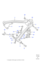 LR041317 - Land Rover Link assembly-rear suspension upper