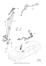 C2D17868JMN - Jaguar Seatbelt