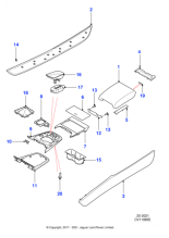 T2R13490PVJ - Jaguar Console panel veneer