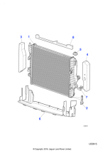 C2C2355 - Jaguar Radiator seal