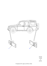 LR081954 - Land Rover Lamp - Side Marker