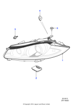 C2Z12930 - Jaguar Headlamp