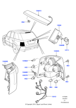 XFB500450 - Land Rover Lamp - Rear