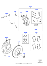 LR016683 - Land Rover Kit - Brake Caliper Attachment