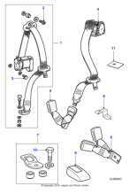 XR81381AEK - Jaguar Seatbelt