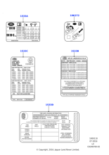 LR106247 - Land Rover Label - Tire Pressure Instruction