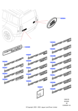 LR136785 - Land Rover Name Plate