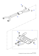 C2P2175 - Jaguar Exhaust silencer