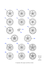 RRC000030MCM - Land Rover Wheel - Alloy