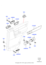 LR041350 - Land Rover Panel - Door Trim - Upper