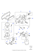 PBC000101 - Land Rover Oil cooler assembly-engine