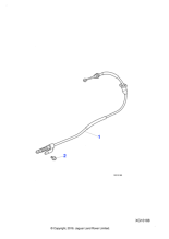 C2C34728 - Jaguar Gear control cable