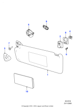 C2Z28856LHJ - Jaguar Illuminated sunvisor