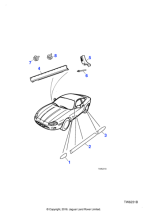 HJA5704AAXXX - Jaguar Body side moulding